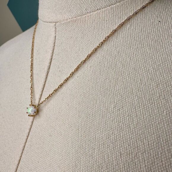 Free People Postcard Necklace & Press-On Patch Set 14k Gold Plated Semi-Precious - Picture 7 of 10